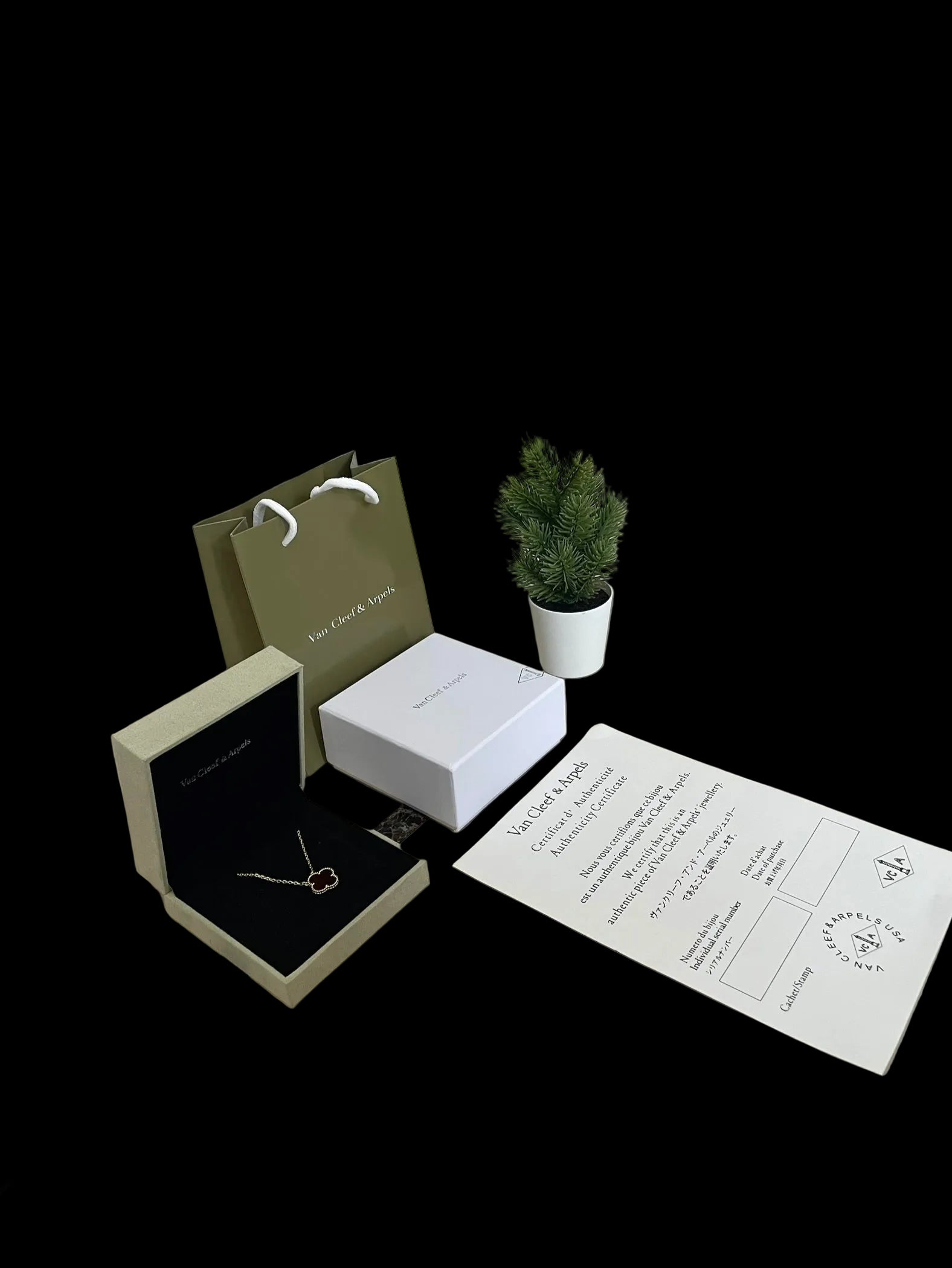 VCA necklace (Black)